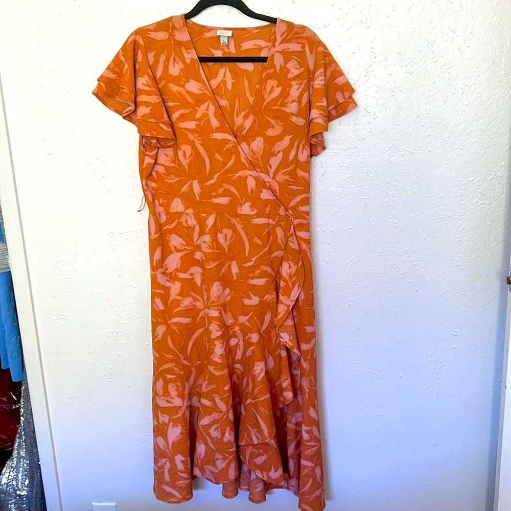 A new day ruffle midi dress